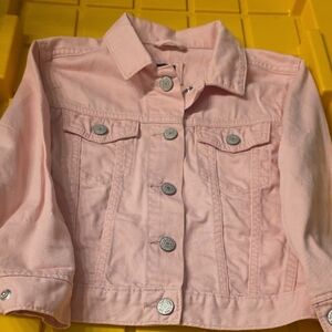 GAP Light Pink Kids Denim Jacket